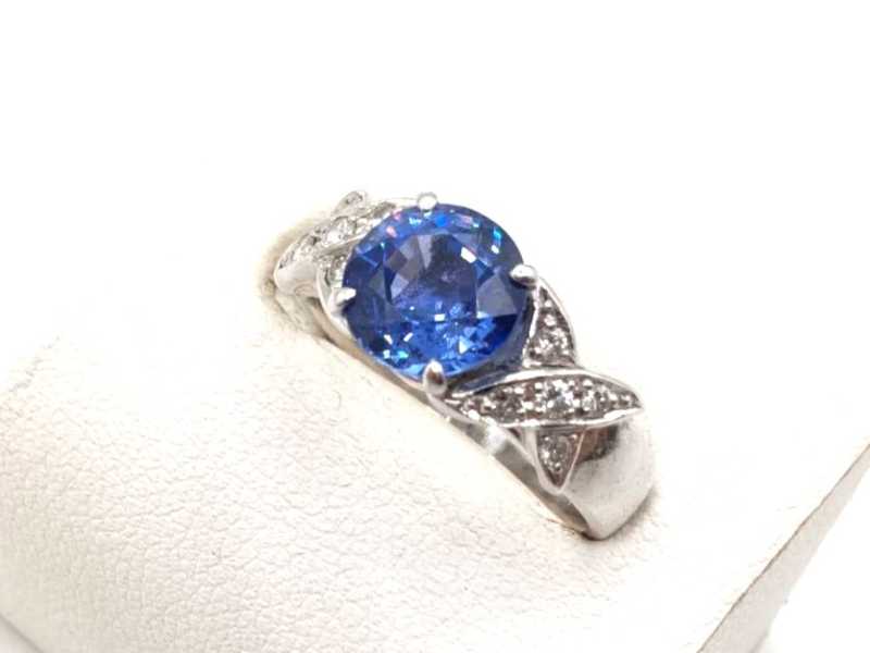 宝石買取 リング Pt900 サファイア ダイヤ